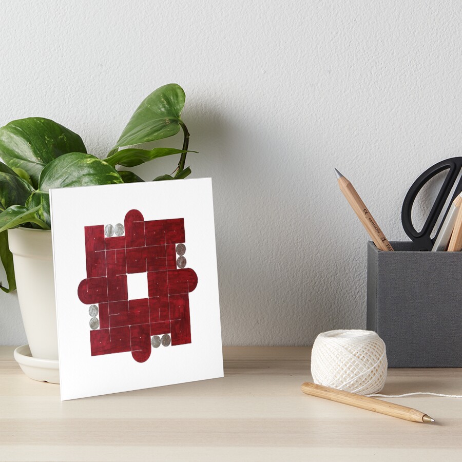 Item preview, Art Board Print designed and sold by majnouna.