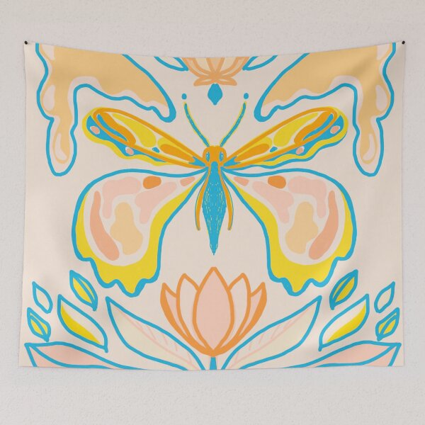 Item preview, HAPPY POSCA MOTH MELTING WINGS designed and sold by nikamartinez.