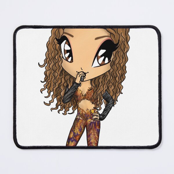 Item preview, Eleni Foureira Fuego Eurovision Song Contest Cyprus 2018 Chibi Cartoon designed and sold by ciseauxamour.