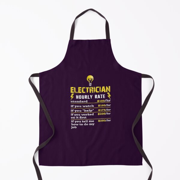 Item preview, Funny Electrician Hourly Rate Funny Electrical Engineer Distressed designed and sold by niftee.