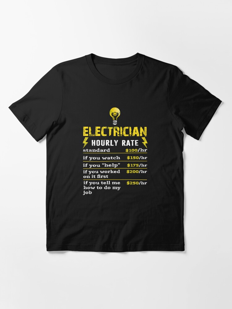 Electrician t hot sale shirts funny