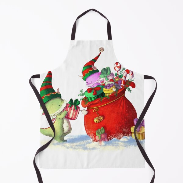 Item preview, Elf dragons at Christmas designed and sold by leehollandart.