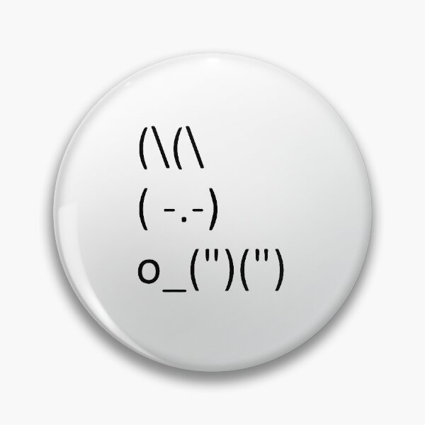 Item preview, ASCII Bunny Adorable Cute Emoji Rabbit Text Art designed and sold by reyners.
