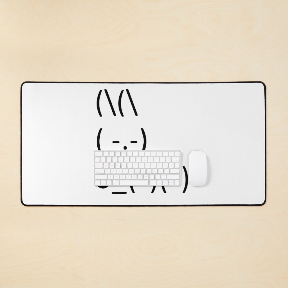 ASCII Bunny Adorable Cute Emoji Rabbit Text Art Canvas Print for