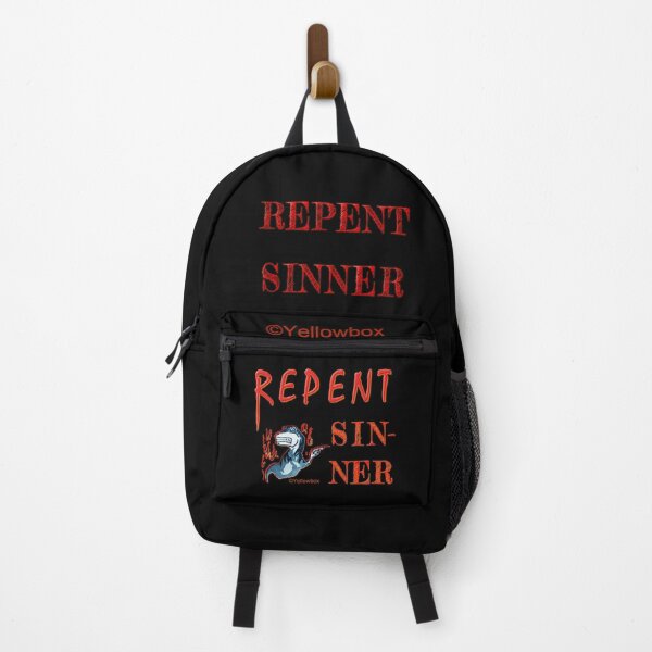 Item preview, Repent Sinner in Jurassic hell - Yellowbox Ink Painting designed and sold by twyellowbox.
