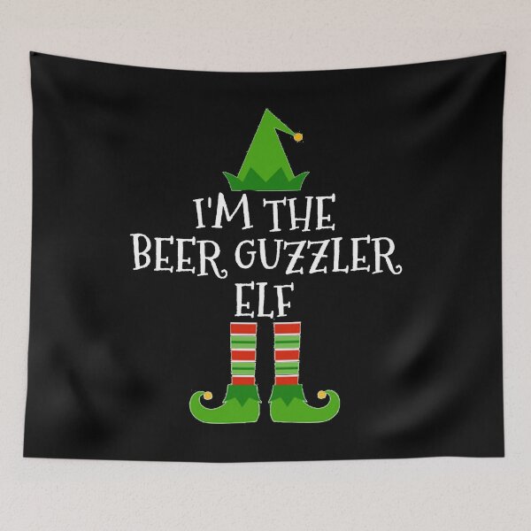 Item preview, I'm The Beer Guzzler Elf Matching Group Christmas graphic designed and sold by TopRatedDesigns.