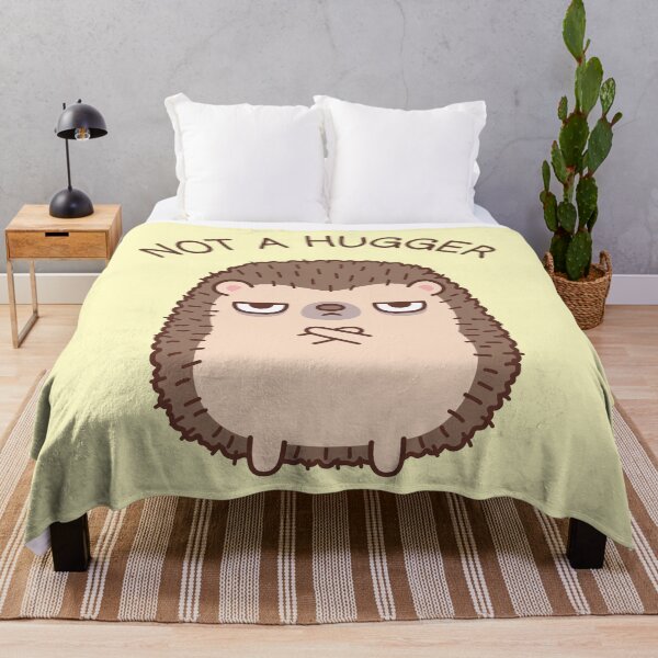 Item preview, Funny Hedgehog Not A Hugger Doodle designed and sold by rustydoodle.