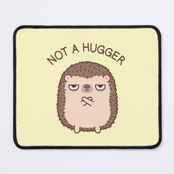 Item preview, Funny Hedgehog Not A Hugger Doodle designed and sold by rustydoodle.