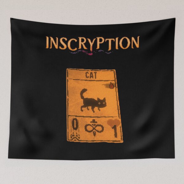 Item preview, Inscryption Psychological Horror Black Cat Card Game Halloween Scary Spooky Dark Escape-room Puzzles designed and sold by Xeuno.