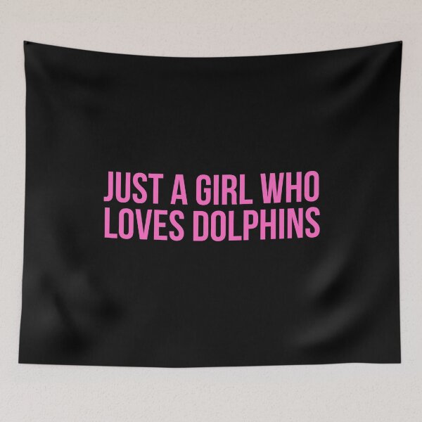 Item preview, Just A Girl Who Loves Dolphins designed and sold by PinkPerfect.