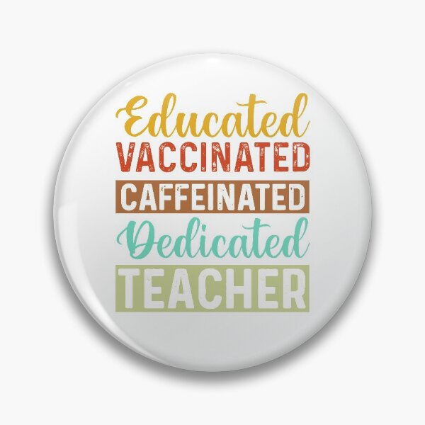 Item preview, Vaccinated teacher designed and sold by saladiin.