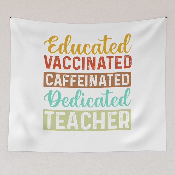 Item preview, Vaccinated teacher designed and sold by saladiin.
