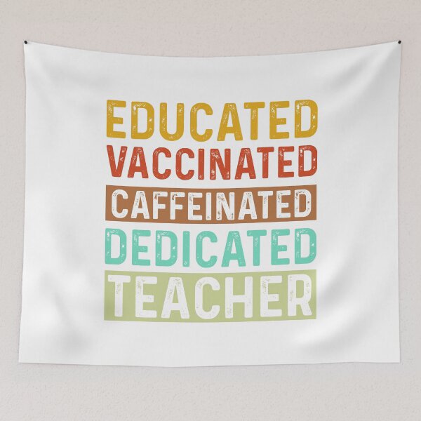 Item preview, Vaccinated Teacher designed and sold by saladiin.