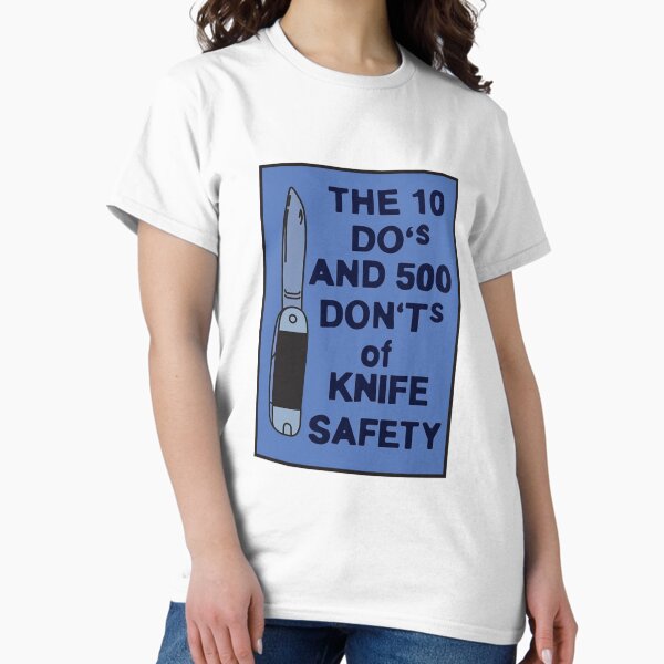 Artikel-Vorschau von Die 10 Dos und 500 Don'ts der Messersicherheit, designt und verkauft von The Unkown Store.