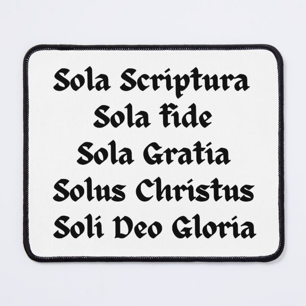 Item preview, The Five Solas - Christianity designed and sold by ElementJourney.