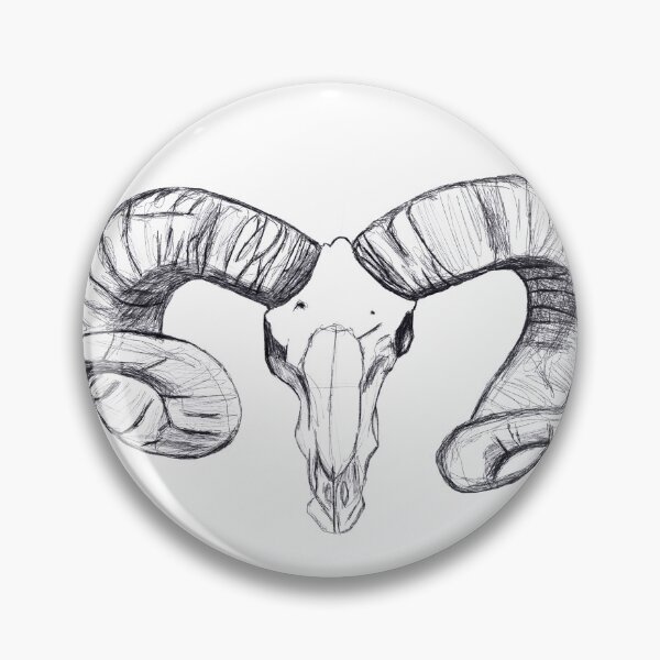 Item preview, Vintage Animal Skull Head Sketch designed and sold by quonsepto.
