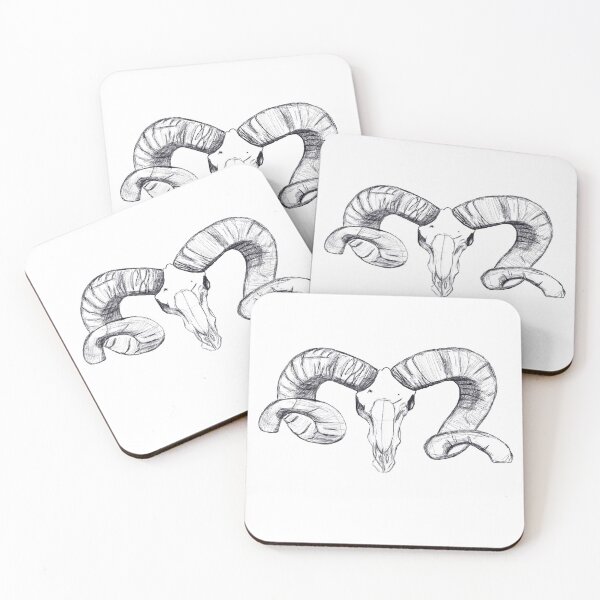 Item preview, Vintage Animal Skull Head Sketch designed and sold by quonsepto.