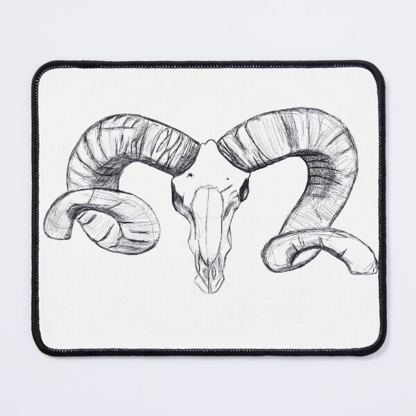 Item preview, Vintage Animal Skull Head Sketch designed and sold by quonsepto.