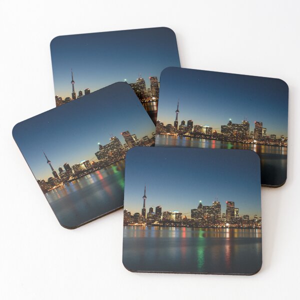 Item preview, Blue Hour - Toronto's Dazzling Skyline Reflecting in Lake Ontario designed and sold by Georgia Mizuleva.