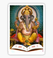 Lord Ganesha Indian Hindu Oriental art Spiritual Sticker