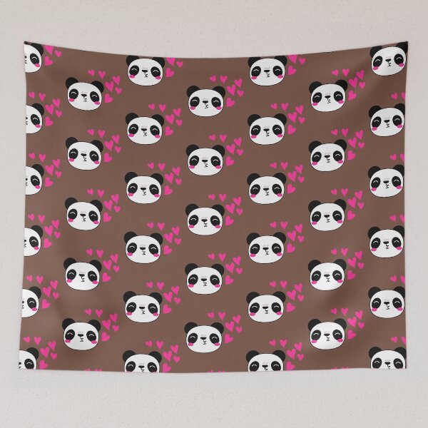Item preview, Cute animal friendly panda, hearts  designed and sold by NomadMessenger.