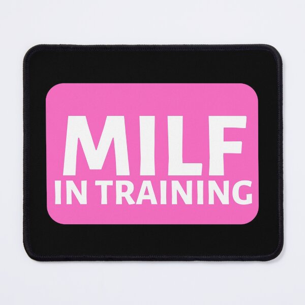 Item preview, MILF In Training Pink Rectangle - Hot Mom Badge - Mothers Day gift for Future Moms designed and sold by CaitU.