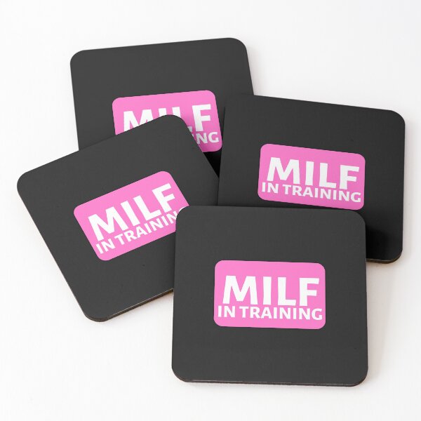 Item preview, MILF In Training Pink Rectangle - Hot Mom Badge - Mothers Day gift for Future Moms designed and sold by CaitU.