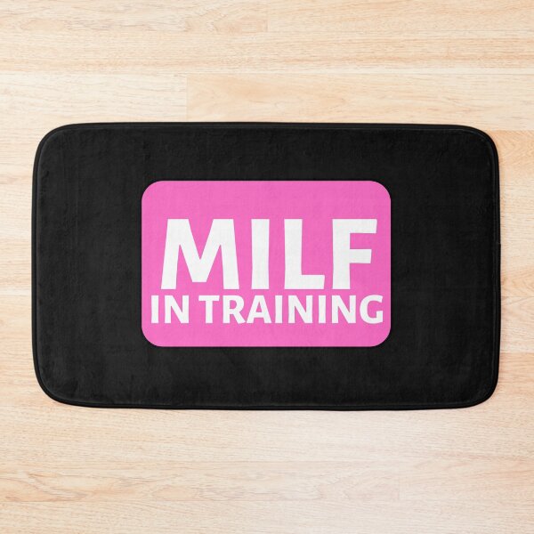 Item preview, MILF In Training Pink Rectangle - Hot Mom Badge - Mothers Day gift for Future Moms designed and sold by CaitU.