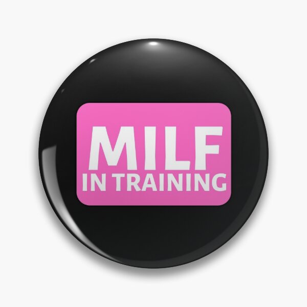 Item preview, MILF In Training Pink Rectangle - Hot Mom Badge - Mothers Day gift for Future Moms designed and sold by CaitU.