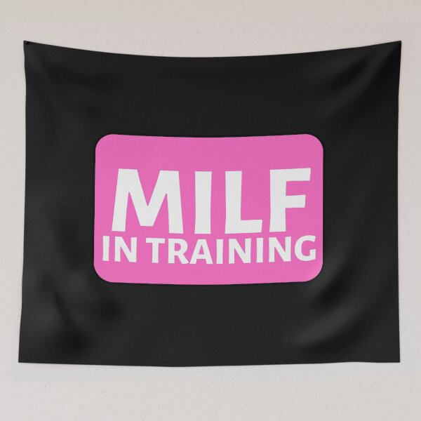 Item preview, MILF In Training Pink Rectangle - Hot Mom Badge - Mothers Day gift for Future Moms designed and sold by CaitU.