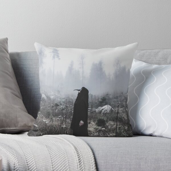 Bride of Hravn Throw Pillow