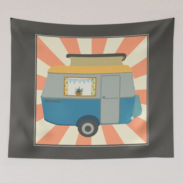 Item preview, Vintage Touring Caravan Adventure designed and sold by NattyDesigns.