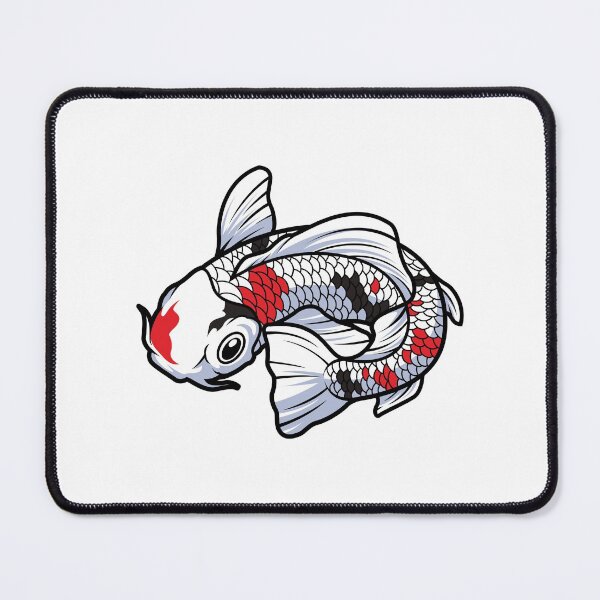 Item preview, Black and Red Dot on Koi Fish Illustration designed and sold by NEOFO.