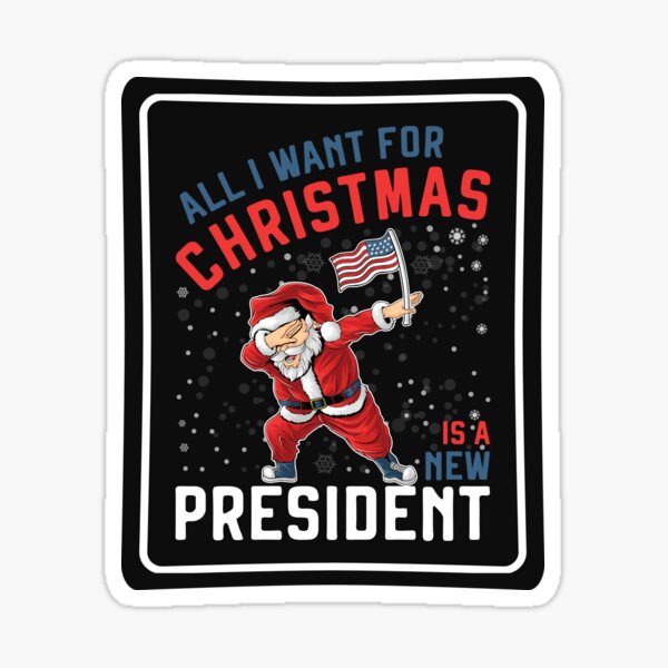 Item preview, All I Want For Christmas Is A New President Dabbing Santa Christmas  designed and sold by grinta2021.