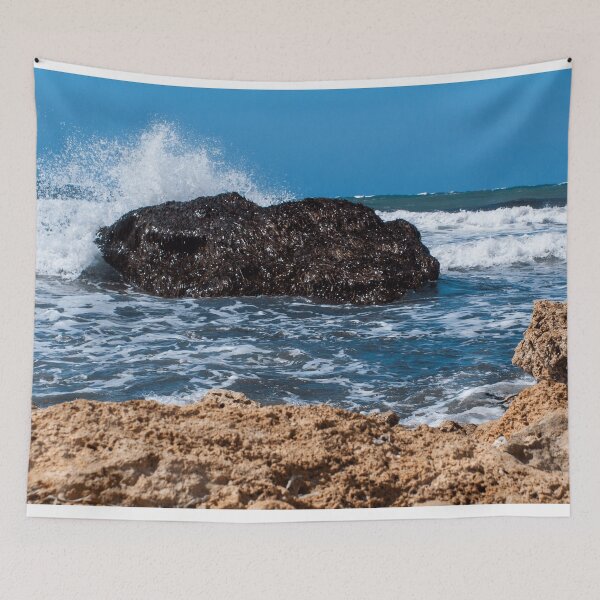 Item preview, Beautiful Rocky Beach on the Mediterranean Sea designed and sold by adamtepl.