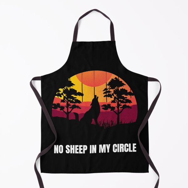 Item preview, No Sheep in my Circle - 2022 Funny Political Meme shirt - Vintage Sunset Wolf Design designed and sold by 5lav.