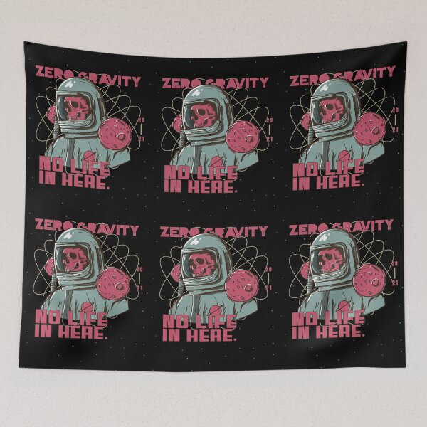 Item preview, Zero Gravity No Life In Here- Vintage Astronaut Skeleton Design designed and sold by Red-ElYoubi.