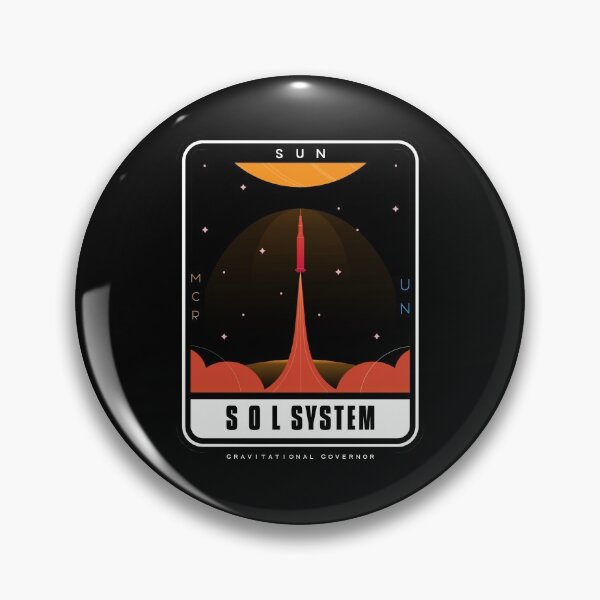 Artikelvorschau, Minimalistisches Sonnensystem-Patch entworfen und verkauft von GraphifyArt.