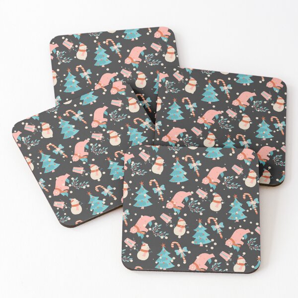 Item preview, Colorful Blue Pink Christmas Pattern designed and sold by fowons.