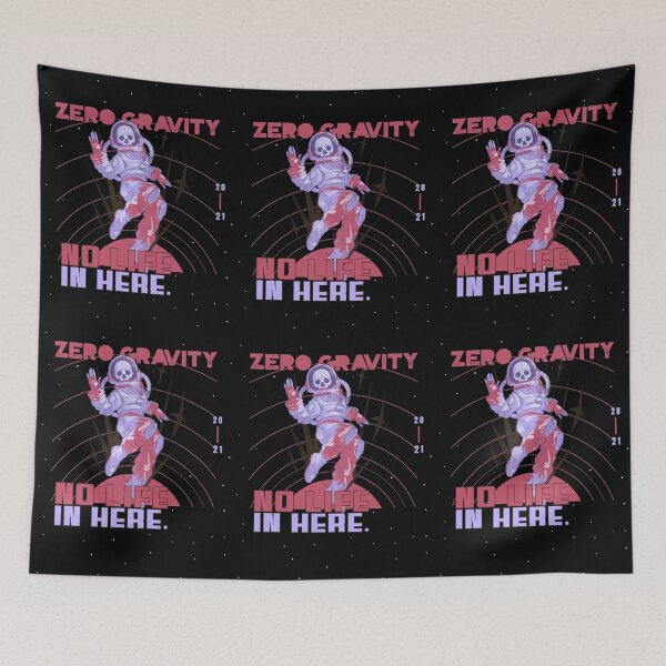 Item preview, Zero Gravity No Life In Here- Vintage Astronaut Skeleton Design designed and sold by Red-ElYoubi.