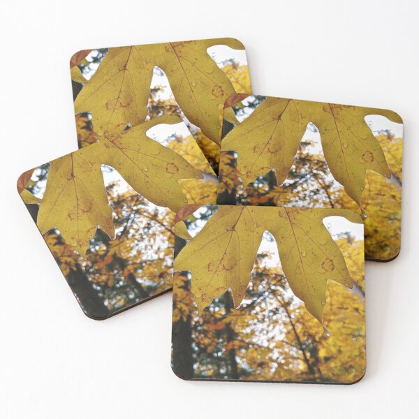 Item preview, Rain Drops On Golden Leaves designed and sold by Rebekah Slick.