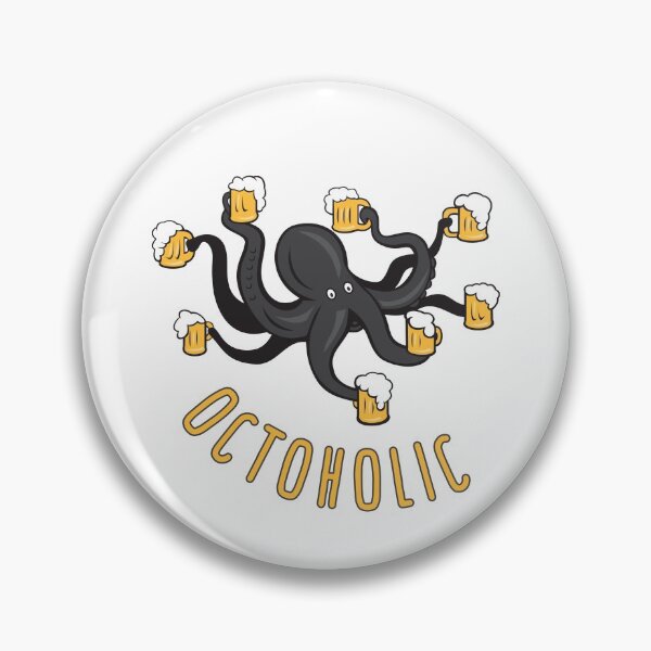 Item preview, OCTOHOLIC - Funny Drinking Gift for Beer/ Wine Lover - Cute idea for waiters designed and sold by Recti.