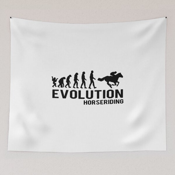 Item preview, Evolution of Horse Riding Vaulting Born to Ride Gift Premium Apparel Funny Holiday Xmas designed and sold by DesignByHeartUK.
