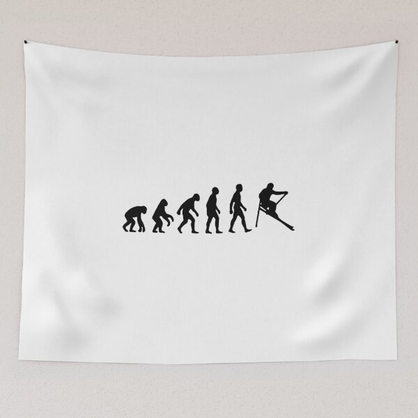Item preview, Born to Ski Evolution to Skiing Love Ski Sports winter sports Gift Premium Apparel Funny Holiday Xmas designed and sold by DesignByHeartUK.