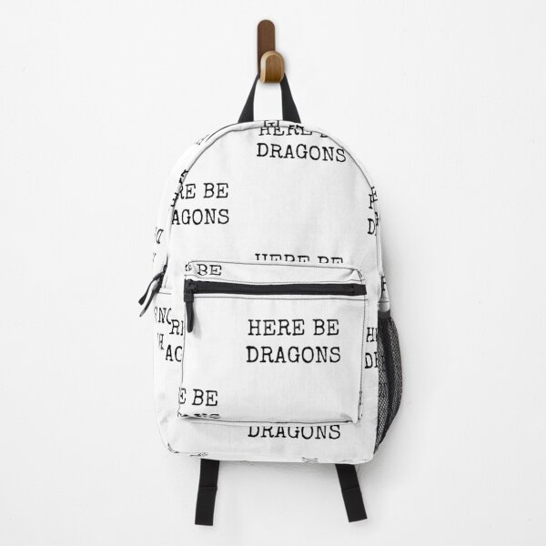 Item preview, Here Be Dragons Black Lettering - Dragons designed and sold by ElementJourney.