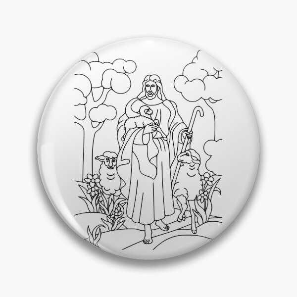 Item preview, Jesus With Sheeps designed and sold by michael0000.