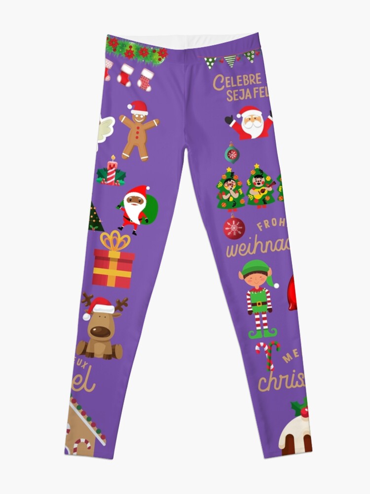 Discover Royal Purple Modern Christmas Leggings