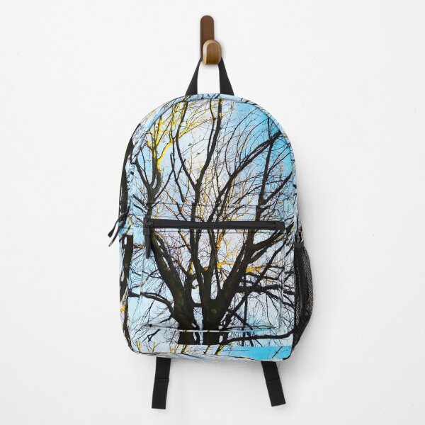 Item preview, Puffy tree poured with sunshine against the background of the blue cloudy sky, natural background  designed and sold by helenkaiy.