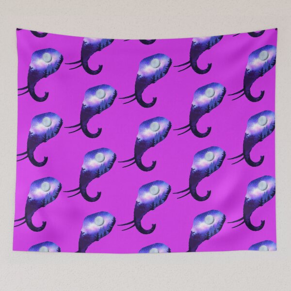 Item preview, Blue Elephant Head Silhouette  designed and sold by DesignsBySaxton.