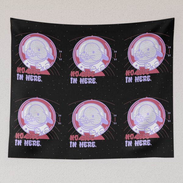 Item preview, Vintage Astronaut Rabbit In Space Design-No Life In Here- Cool Vintage Astronaut Design designed and sold by Red-ElYoubi.